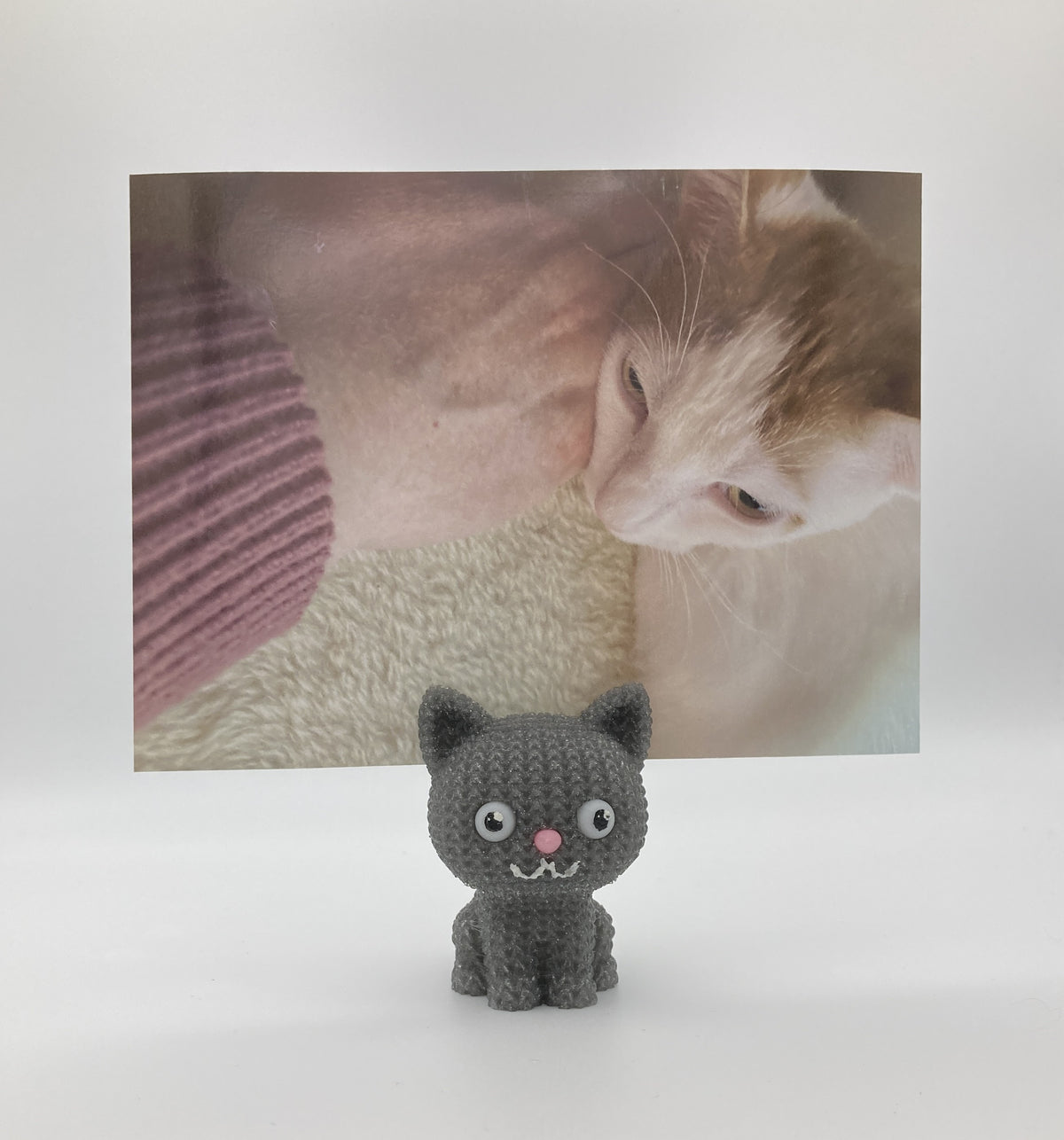 Knitted Kitty Photo Holders